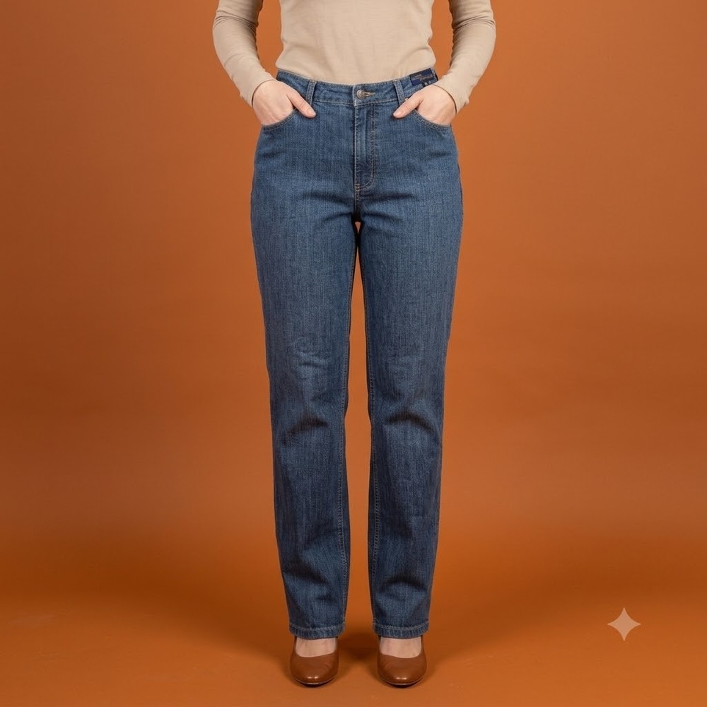 D'Jeans by Donna Degnan Straight Leg Jeans Size 12 Made in USA EUC‎